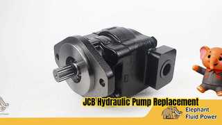 Sehen Sie sich die Demo der hydraulischen Zahnradpumpe 3249111030 von Parker für 3CX 4CX Baggerlader mit 1 Jahr Garantie an