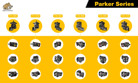 F11 F12-Serie Parker Hydraulikmotor F12-125-MF-IV-D-000-000-0